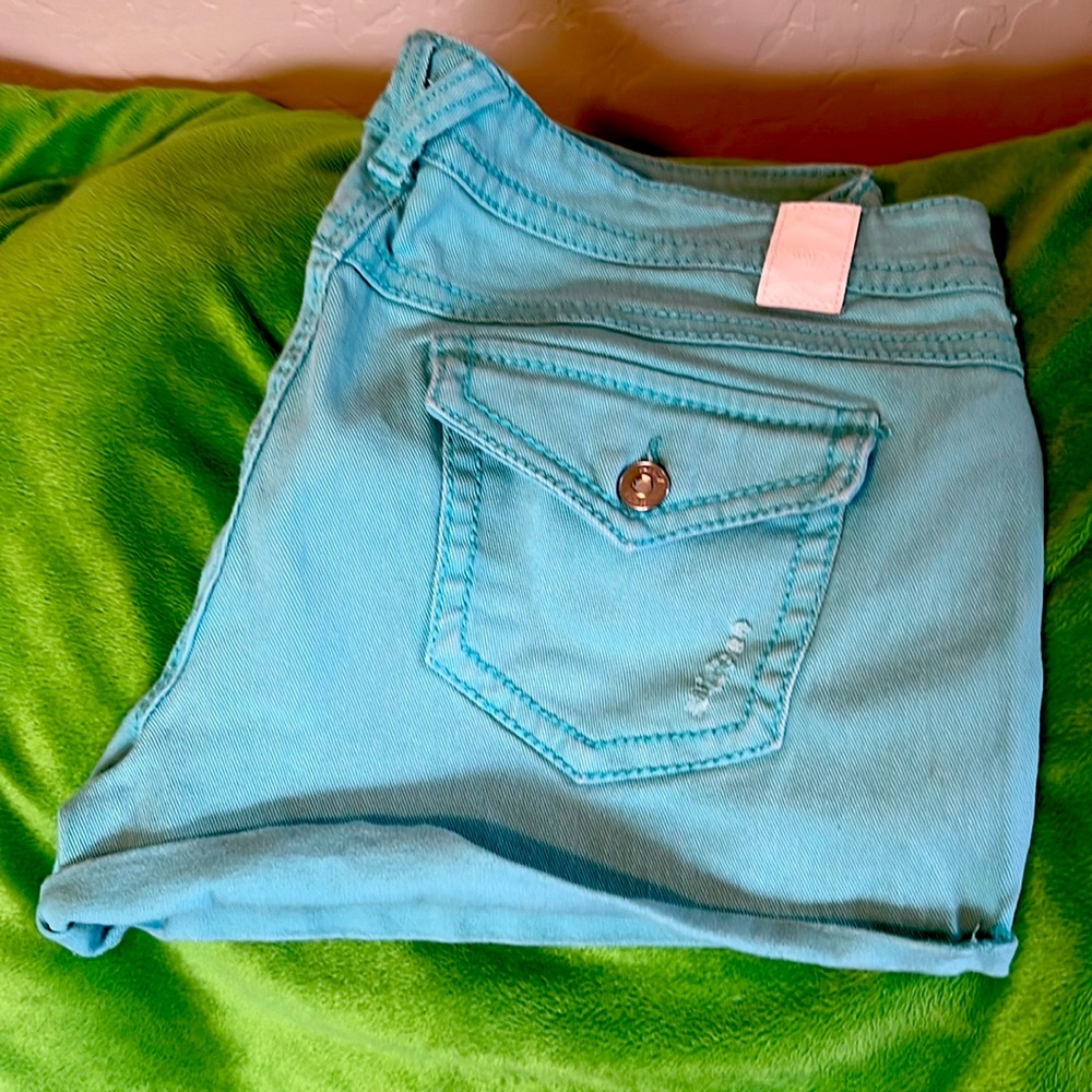 Vanity shorts size 32 green/blue